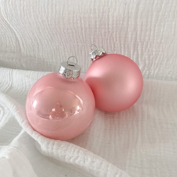Personalisierte Kugeln rosa