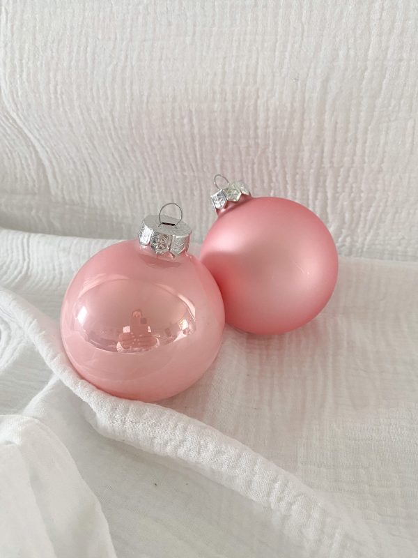 Personalisierte Kugeln rosa