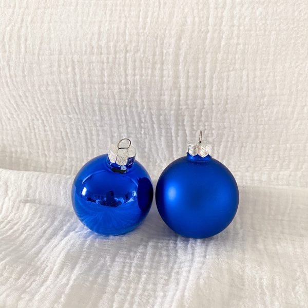 Personalisierte Kugeln blau