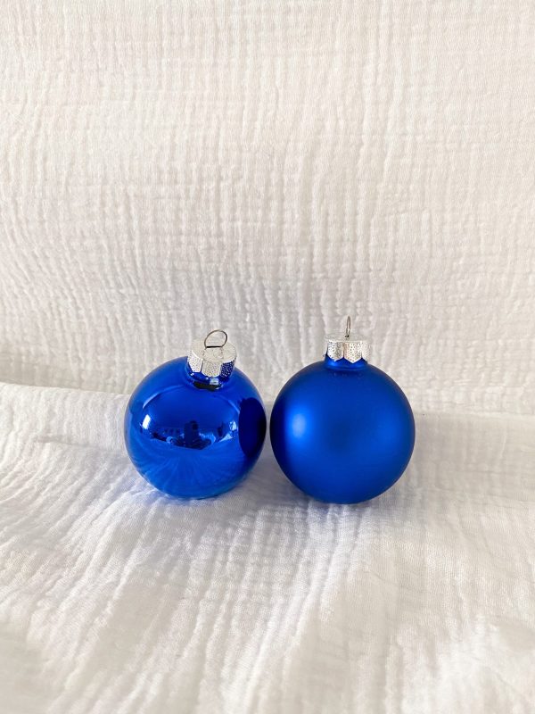 Personalisierte Kugeln blau
