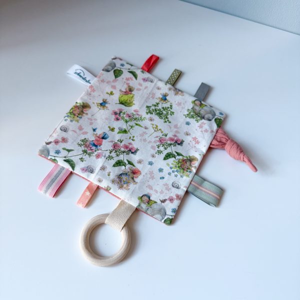 Knistertuch Zarte Blumen personalisierbar