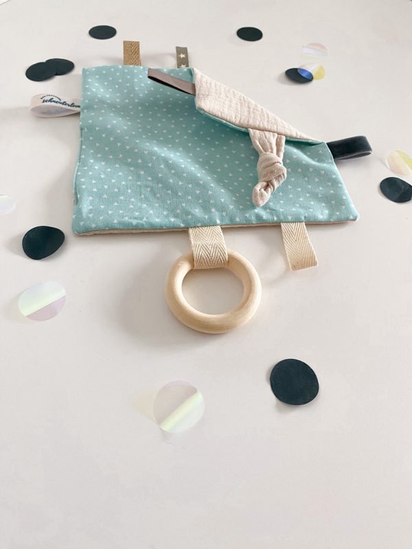 Knistertuch Dreieckli mint