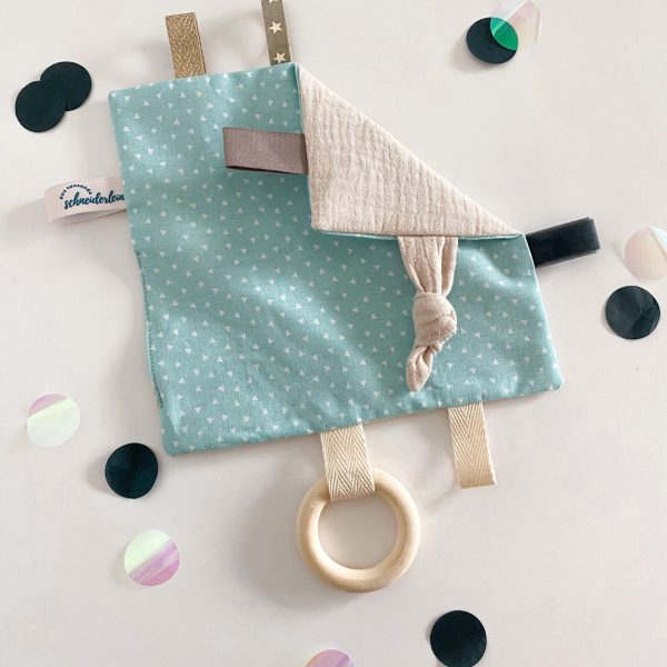 Knistertuch Dreieckli mint