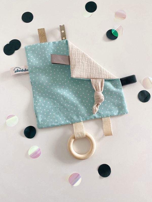 Knistertuch Dreieckli mint