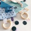 Knistertuch heart and stripes