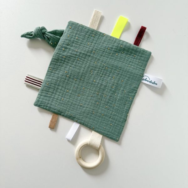 Knistertuch Goldregen mint personalisierbar