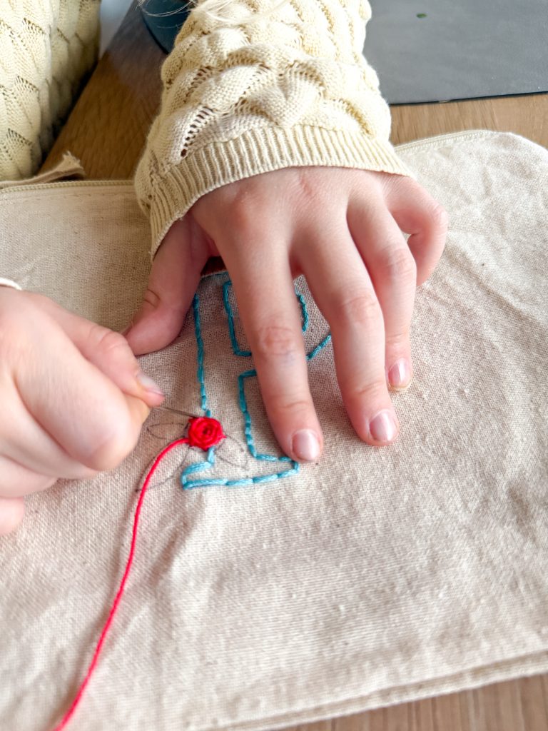 Kreativer Kindergeburtstag in der Region Uster – Stick-Workshop für Kinder