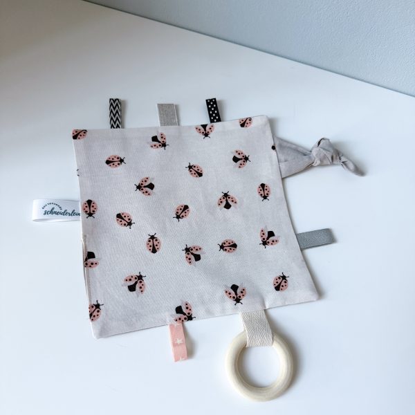 Knistertuch Marienkäfer personalisierbar
