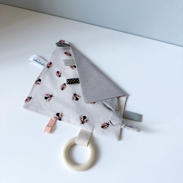 Knistertuch Marienkäfer personalisierbar