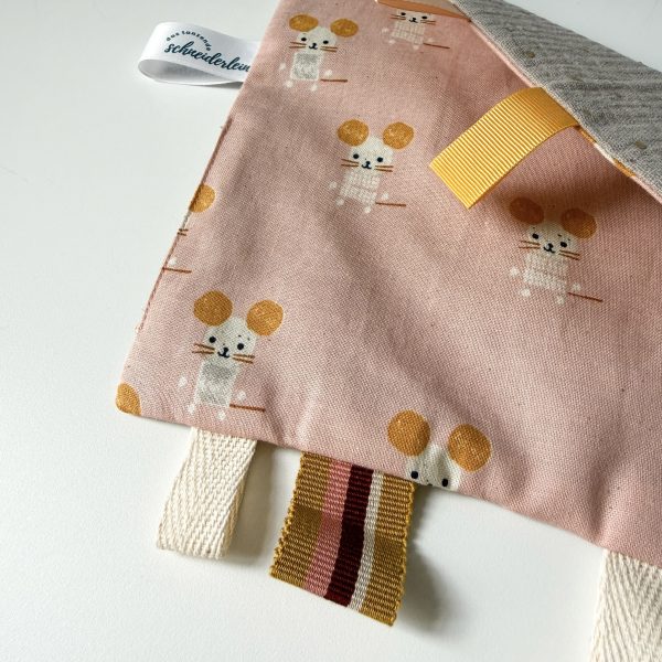 Knistertuch Mäuseparty personalisierbar