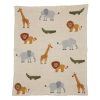 Babydecke „African Safari“ aus Baumwolle – 80x100 cm