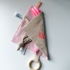 Knistertuch "Pink Party" personalisierbar