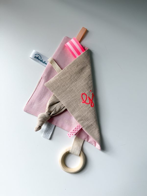 Knistertuch "Pink Party" personalisierbar